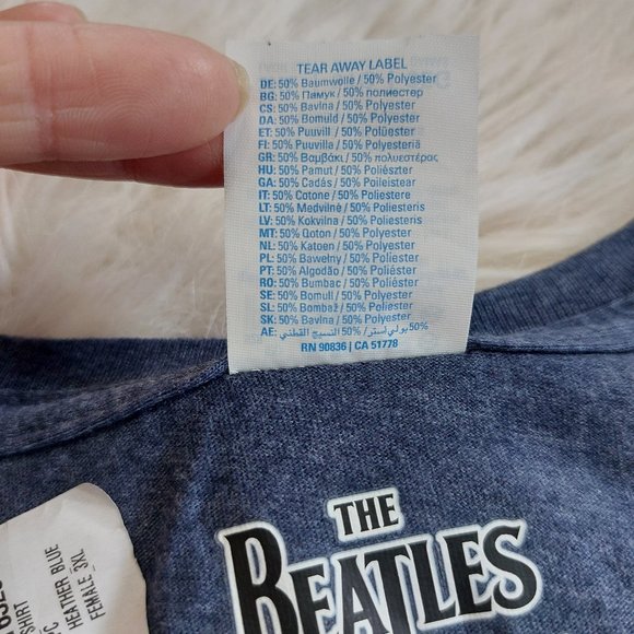 Port & Company Women's Dark Grey The Beatles Lonely Heart T-Shirt  3XL - Picture 7 of 8
